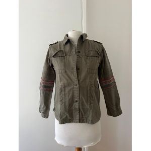 Chemise Kaki Aztèque Zara Kids Fille / Aztec Khaki Shirt Girl - Occasion