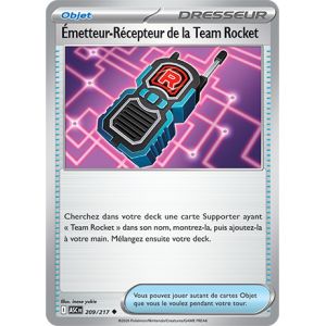 Carte Pok&eacute;mon - Emetteur-R&eacute;cepteur De La Team Rocket - 209/217 - H&eacute;ros Transcendanst - Occasion