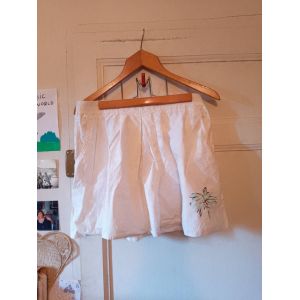 Jupe De Sport Blanche 40 L Etirel Vintage Années 80. - Occasion