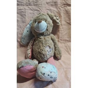 Doudou Lapin Tape A L Oeil - Occasion