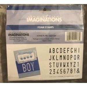 Tampons Mousse Alphabet Pour Scrapbooking 3 Plaques De Lettres Creative Imaginations - Occasion