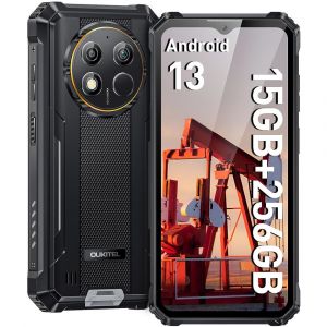 OUKITEL WP28 Incassable 10600mAh 15Go+256Go (1 To) 48MP Android 13 Rugged Smartphone 6,52" NFC, Noir - Occasion