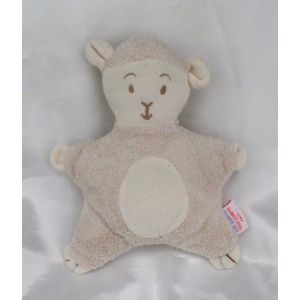 Doudou Semi Plat Mouton Ecru Grelot Les Jouets Tout Compte Fait - Occasion