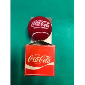 Balle De Tennis Rouge Coca Cola + Boite Coca Cola - Vintage - Occasion