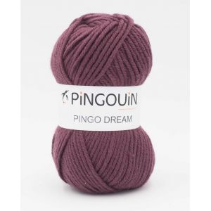 Pingouin - Pelote De Laine Pingo Dream De 100g - Laine &Agrave; Tricoter - 80% Acrylique,20% Polyamide - Aiguille N&deg;8 - Couleur Prune - Occasion