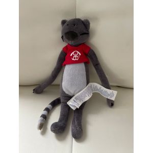 Doudou Peluche Chat Obaibi T-Shirt Rouge - Occasion