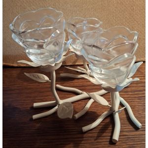 Bougeoir "Arbre de vie" en fer forg&eacute; - Occasion