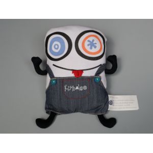 Doudou Bonhomme Blanc Noir Jean Kimbaloo - Occasion