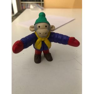 Figurine Singe Popi En Habit D&rsquo;Hiver Bayard - Occasion