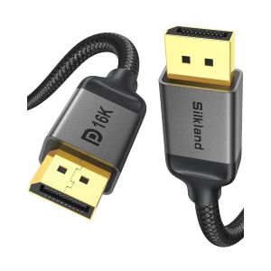 16K C&acirc;ble Displayport 2.1/2.0, 4K@240Hz/144Hz/165Hz 8K@120Hz 16K/10K@60Hz, 40Gbps, Hdr10, Arc, G-Sync & Free-Sync, Dsc 1.2A, Cable Dp 3 M&egrave;tres Pour 240Hz Moniteur Gaming, Pc, Carte[HDM921753] - Occasion