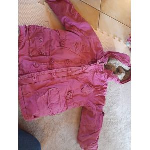 Très Joli Blouson Fourré Chaud Rose 4 Ans , Marque Catimini En Super Bon État - Occasion