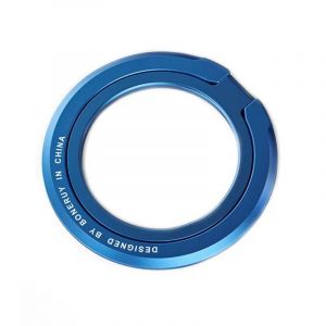 Porte-bague de t&eacute;l&eacute;phone magn&eacute;tique pour MagSafe, support de poign&eacute;e &agrave; doigt &agrave; rotation 360 &deg; Bleu - Occasion