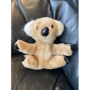 Rare peluche vintage 1978 R. Dakin & Co koala marron blanc et noir 16cm - Occasion