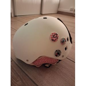 Casque Salomon Blanc/Cr&egrave;me Ski Snowboard &iquest; Tr&egrave;s Bon &Eacute;tat - Occasion