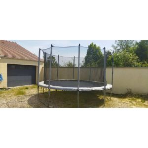 Trampoline Rond 420 Avec Filet De Protection - Occasion