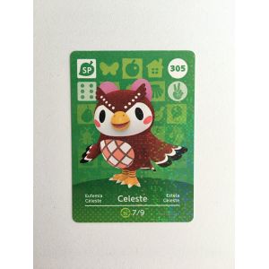Carte Amiibo Animal Crossing (Happy Home Designer & Welcome Amiibo) S&eacute;rie 4 N&deg;305 : C&eacute;leste - Occasion