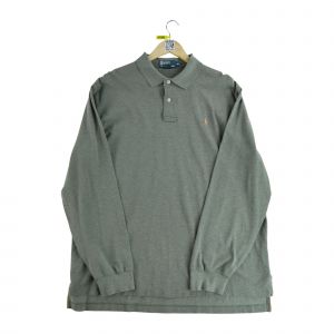 Reconditionné - Polo Manches Longues Homme Gris - Taille Xl - Homme - Gris - Occasion