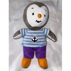 Doudou tchoupi teeshirt ray&eacute; bleu ancre pantalon violet - Occasion