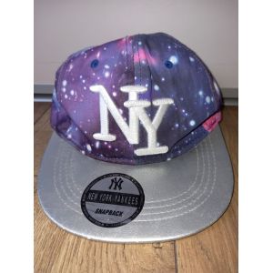 Casquette Ny Rare Vintage Plate New York Baseball Yankees Collection Brodée Américaine Homme Femme Sports Hip Hop Lettre Big Logo Coton Espace Violet - Occasion