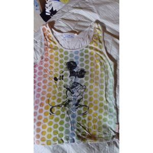 Débardeur Mickey À Pois Fille Taille L - Occasion
