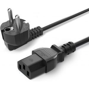KYAOAYO-Câble D'Alimentation 1.8M Câble D'Alimentation Pc 3 Broches Iec 320 C13 10 A Câble D'Alimentation Pour Pc, Moniteur, Tv, Imprimante, Écran D'Ordinateur, Vidéoprojecteur, Console De Jeu, Etc - Occasion