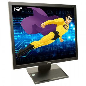 Ecran PC Pro 19" ACER V193Dbdm ET.CV3RE.D14 LCD TFT TN VGA DVI-D 5:4 1280x1024 - Occasion