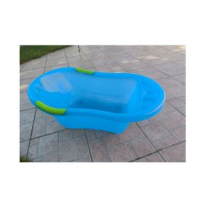 Baignoire Bébé BainRemond Bleu Petit Enfant Toilette Soin Bassine Nouveau Né ErgonomicSecurite Naissance Bouchon Vidange Pratic Plastique Epais Solide Cuvette Cuve Puericulture Entretien Bb Laver - Occasion