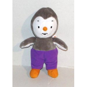 doudou tchoupi le pingouin pantalon violet peluche 2014 jemini 21 cm - Occasion