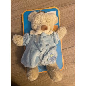 Doudou ours tex baby bleu pyjama Bear bar oso - Occasion
