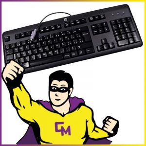 Clavier AZERTY PS2 HP KB-1156 Noir 106 Touches Keyboard - Occasion