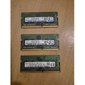 Lot de 3 Barrettes RAM DDR4 SODIMM 8Go (Samsung & SK Hynix) pour PC Portable - Occasion