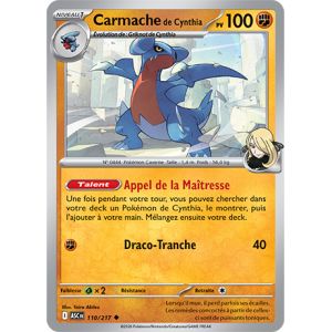 Carte Pok&eacute;mon - Carmache De Cynthia - 110/217 - H&eacute;ros Transcendants - Occasion