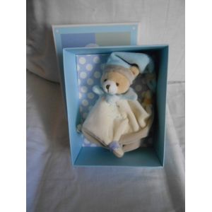 Doudou Ours Mini Doudou Acidule Doudou Et Compagnie Dc2372 Dc 2372 Col Bonnet Bleu Plat Carre 4 Noeuds - Occasion