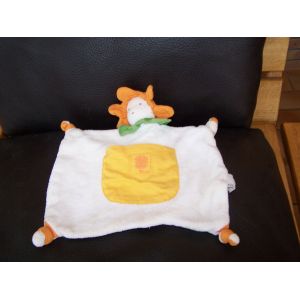 Doudou Plat Poupee Fleur Weleda Jaune Blanche Verte - Occasion