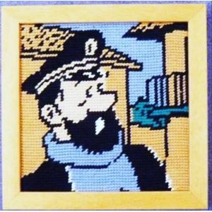 Tintin Canevas Encadré : Le Capitaine Haddock - Occasion