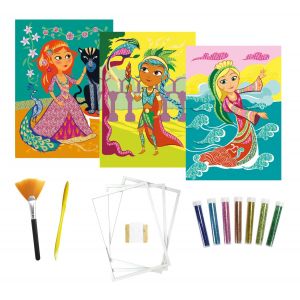 Kit Enfant Paillettes 3 Tableaux Princesse - Occasion