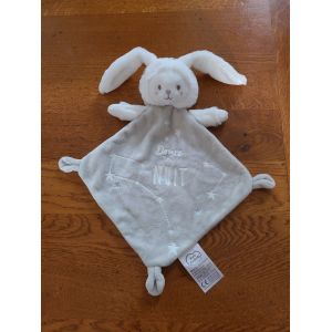 Doudou Lapin Gris Douce Nuit Mots D'enfants - Occasion