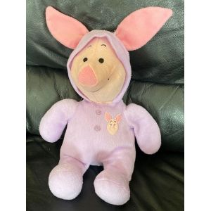 Disney doudou peluche Porcinet cochon pyjama rose violet 40cm - Occasion
