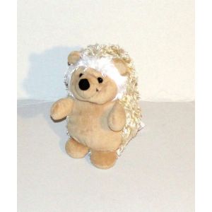 Herisson Beige Marron Clair Blanc Doudou Peluche Gipsy 14cm - Occasion