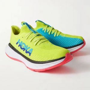 Baskets Hoka Officiel One One Carbon X 3 Jaune Et Bleu Rare 40 Trail Running Course Compétition Jogging Pro Marathon + De Vitesse + De Propulsion Et + D'ajustement - Fible De Carbone, Hyper Legere - Occasion