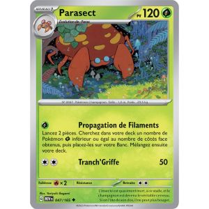 Carte Pokémon - Parasect - 047/165 - Ev3,5 - 151 - Occasion