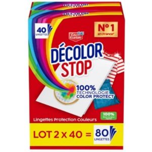 Lingettes D&eacute;colorantes Protection Couleurs DECOLOR STOP 2x40=80 - Occasion