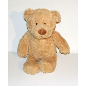 Peluche Ours Marron Caramel Nicotoy Doudou Ourson 33 Cm - Occasion