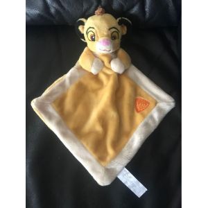 Disney Simba Le Lion Doudou Plat Jaune 30cm - Occasion