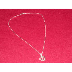 Collier Chaîne + Pendentif Allah En Argent 925 - Occasion
