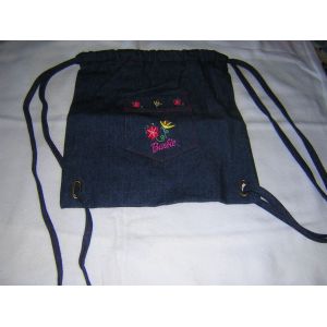 Sac &Agrave; Dos Barbie En Jean 100% Coton. - Occasion