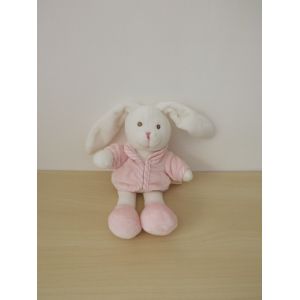 Doudou Lapin Blanc Rose Gilet Kimbaloo - Occasion