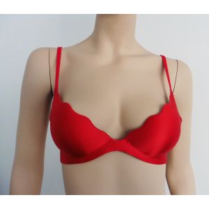 Soutien-Gorge Rouge Satin. Puh Up. Rembourré. La Senza. 80a - Occasion
