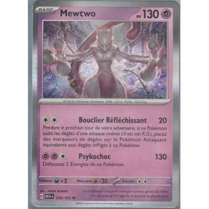 Carte Pok&eacute;mon - Mewtwo - 150/165 - Holo-Rare - Ev3,5 151 Mew - Occasion