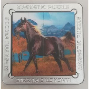 Puzzle Effet 3d Magétique Cheval - 16 Pièces - Occasion